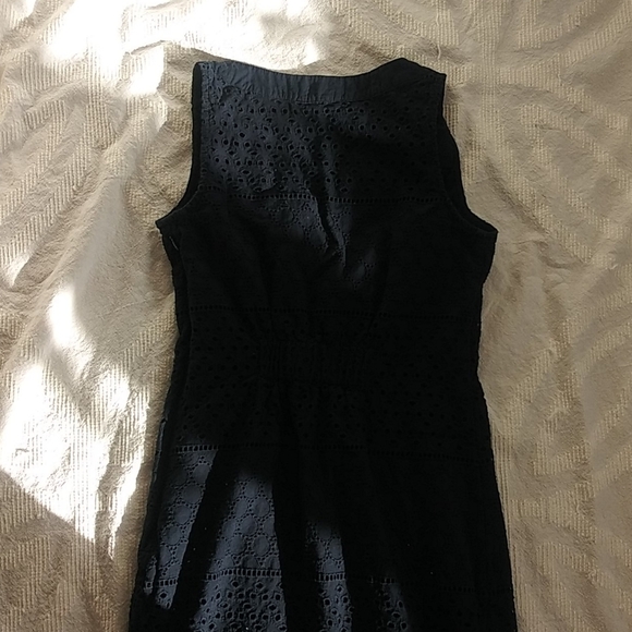 Banana Republic Navy Eyelet Dress - Picture 8 of 11
